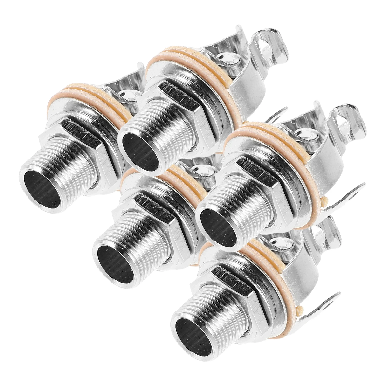 

5 Pcs Bass Guitar Pickup Electric Output Accessory Durable Jack Supply Instrument Brass Hardware