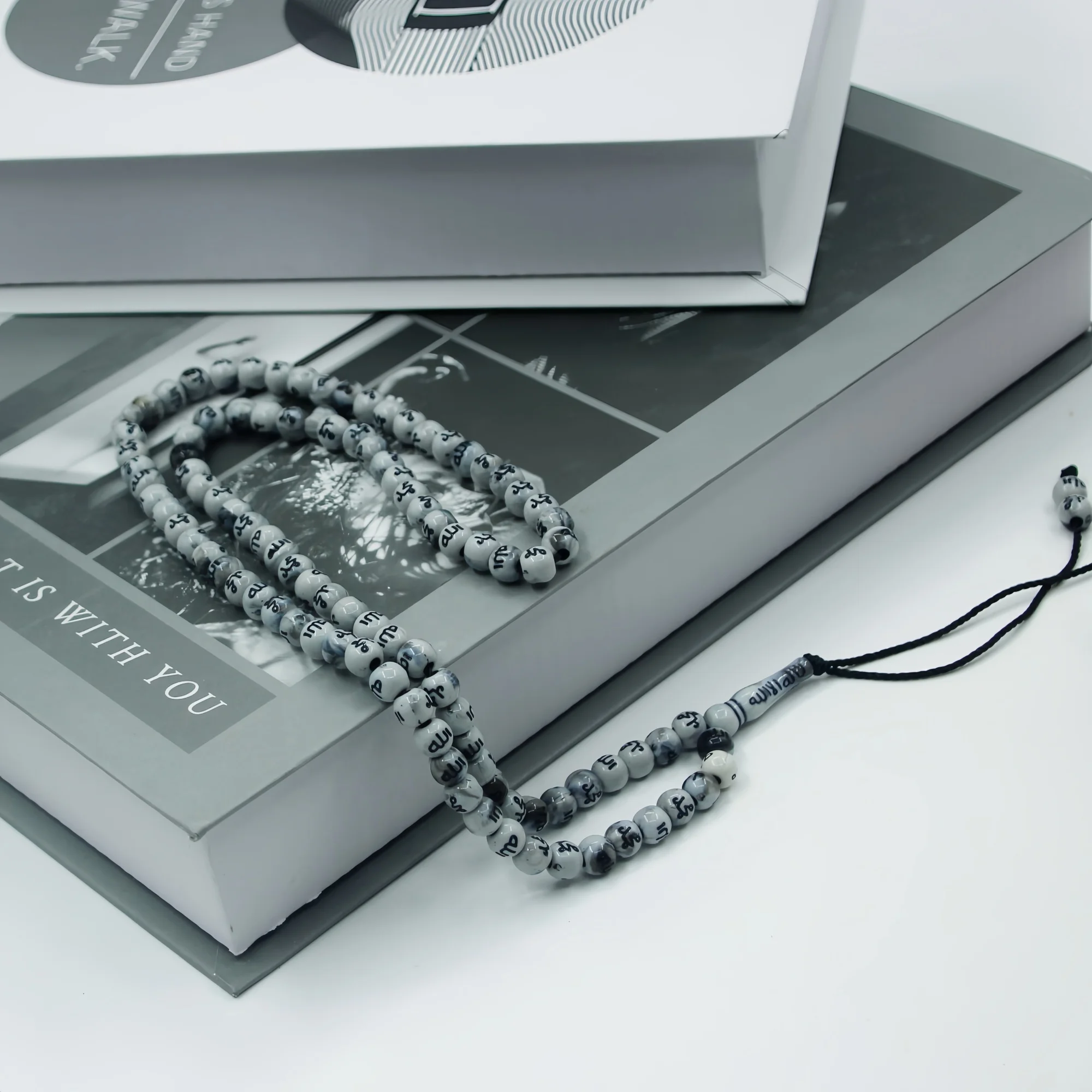 99 Islamic Tasbih Rosary Beads with Allah & Muhammad Names Engraved Muslim Prayer Beads Ramadan Eid Mubarak Gift view 5