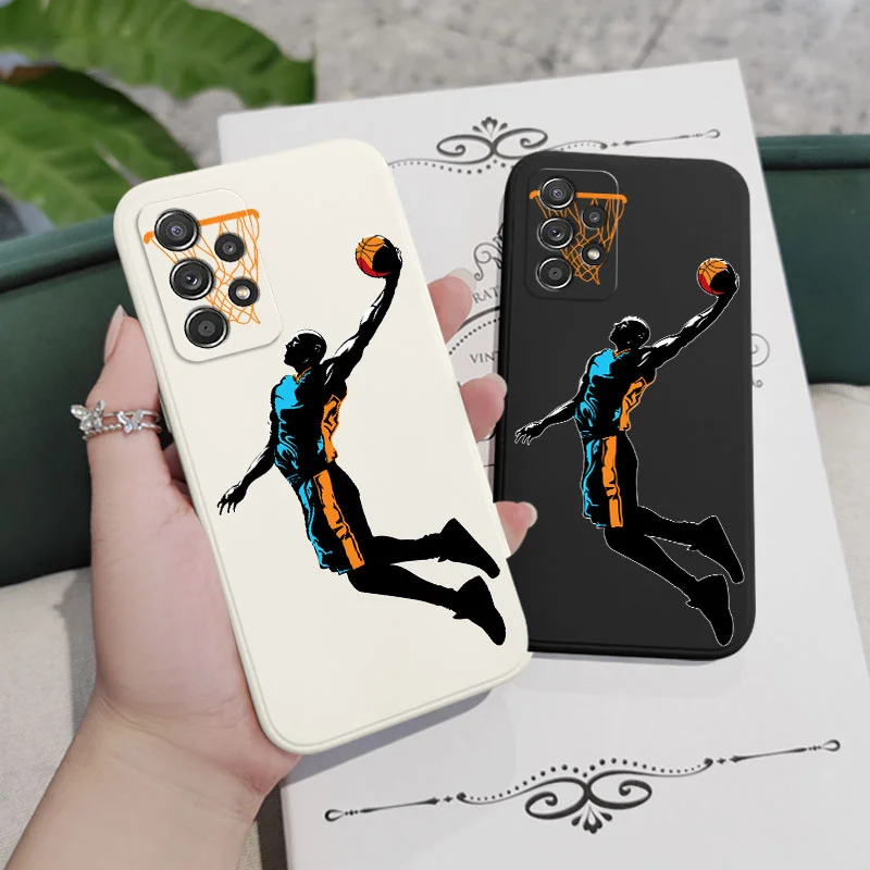 Wild Basketball Case For Samsung A54 A34 A24 A73 A53 A33 A23 A13 A03 A72 A52 A52S A32 A12 A22 A04S A04 A15 A25 A35 A55 4G 5G