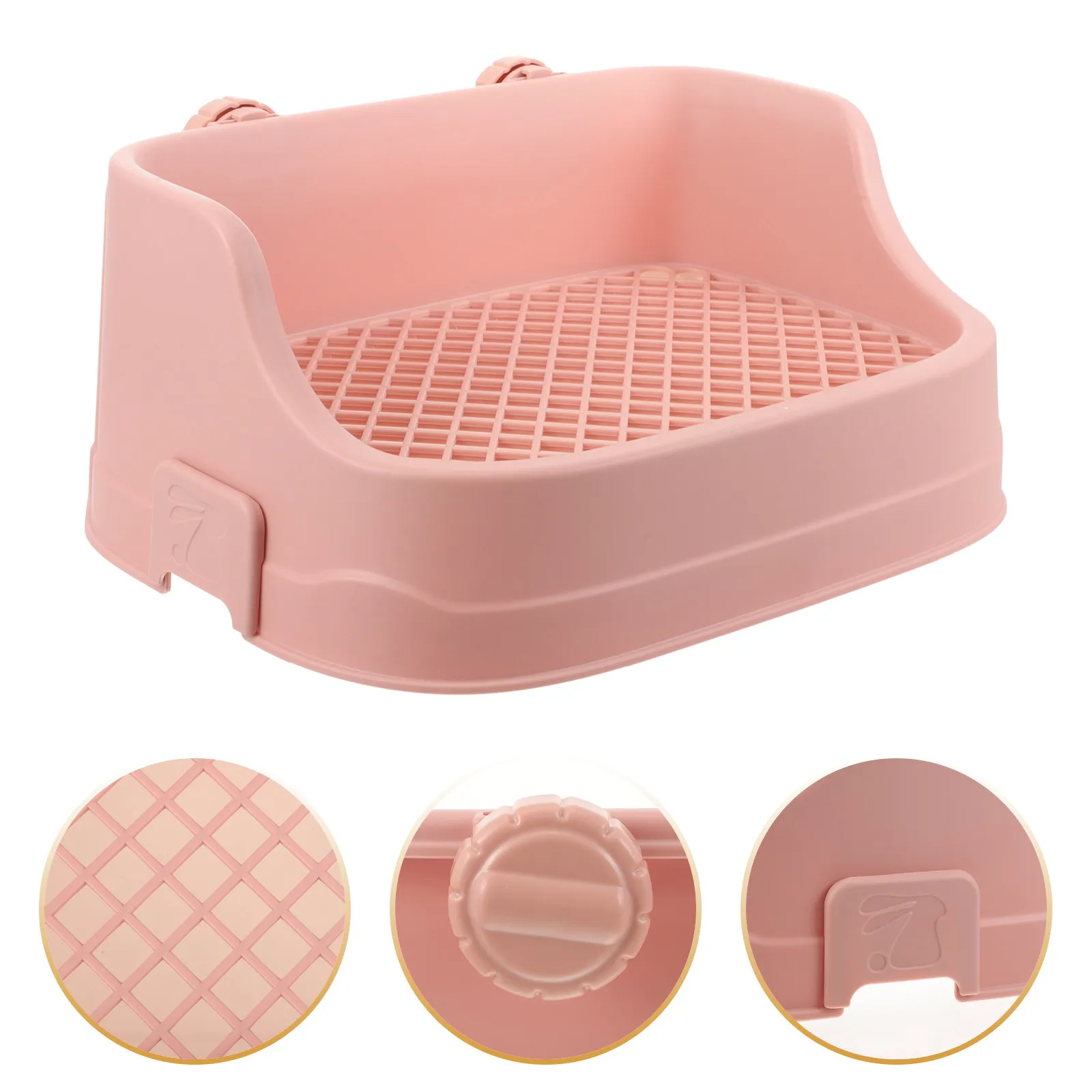 

Лоток для мелких животных, прочный пластиковый квадратный лоток для кроликов, морских свинок, хомяков, крыс, туалет для домашних животных, приучение к туалету, домашний туалет