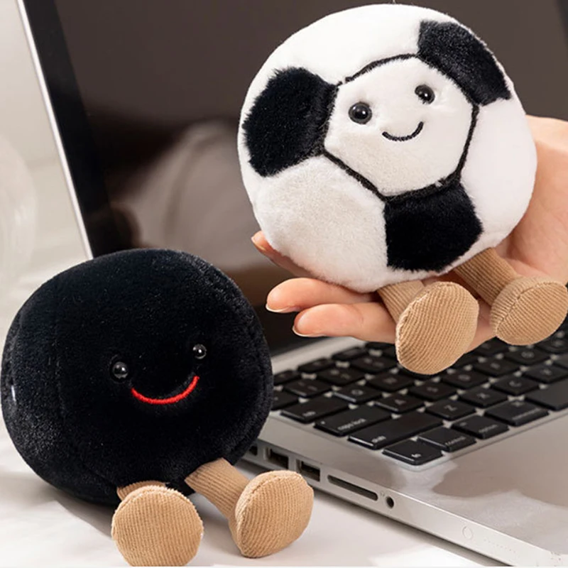 1PC Birthday Gift Super Cute Basketball Football Tennis Baseball Billiards Plush Toys Soft Stuffed Balls Pillow Players Souvenir