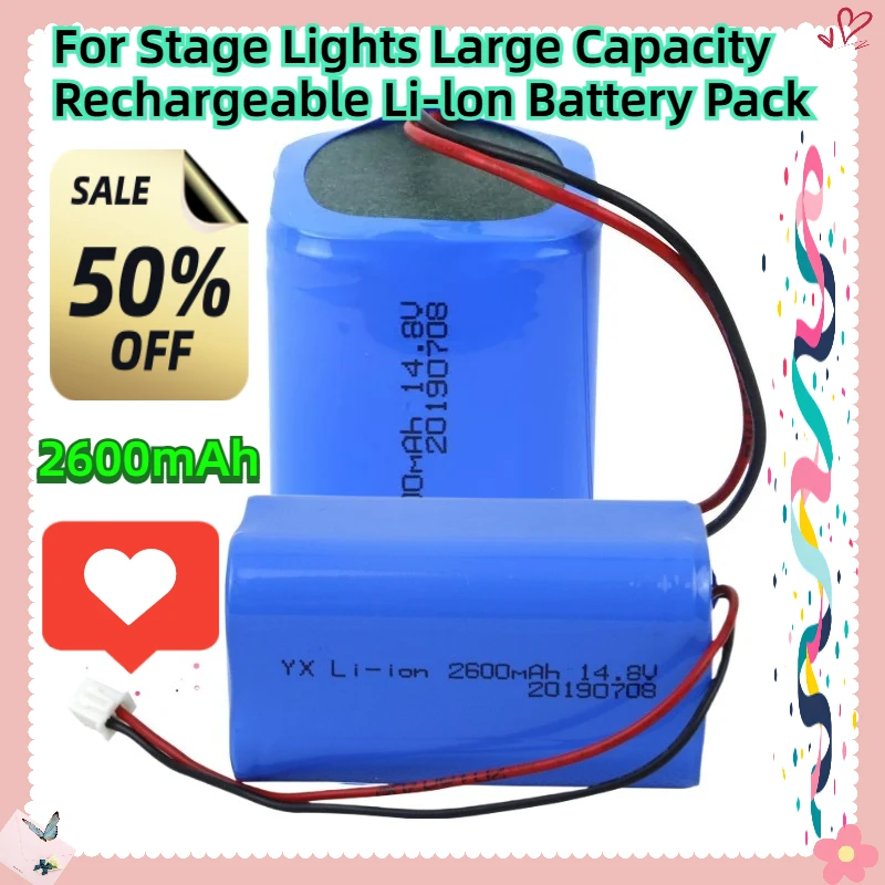 

For Stage Lights Large Capacity Rechargeable Li-lon Battery Pack