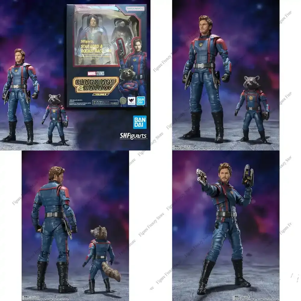 

Специальное предложение: Оригинальные коллекционные фигурки Bandai SHF «Хранители Галактики» — Стар-Лорд и Ракета-енот» (15 см)