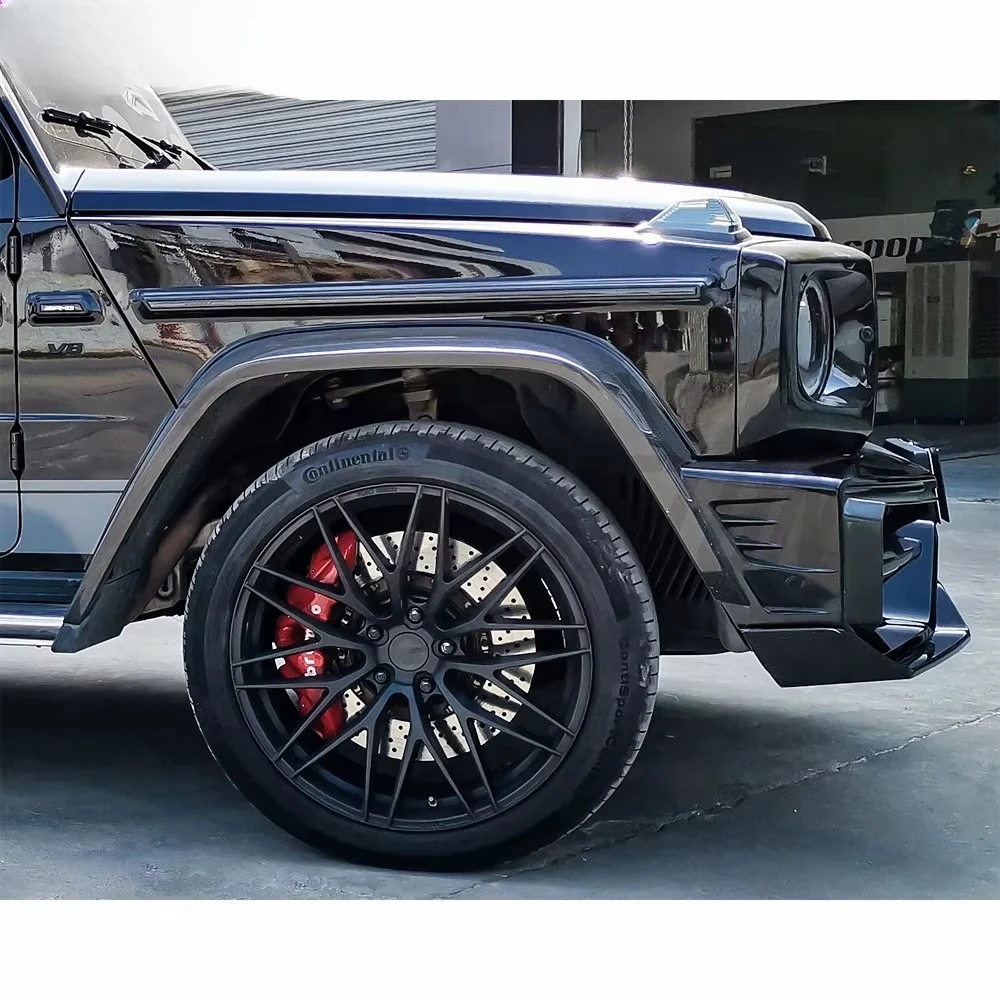 4PCS/SET Dry Carbon Fiber Wide Fender Wheel Flare Trims for G-Class W464 G350 G500  G63