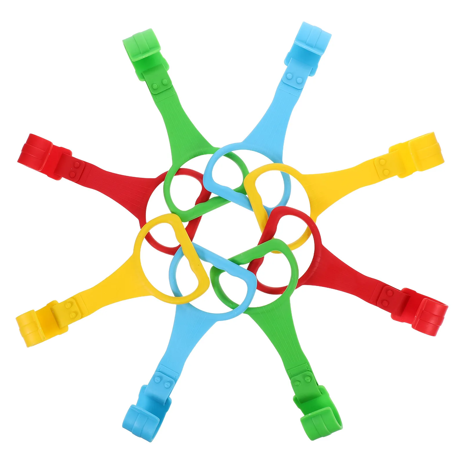 4Pairs Baby Pull Up Rings Baby Standing Helper Crib Hanging Rings Infant Walking Practice Multifunctional Support