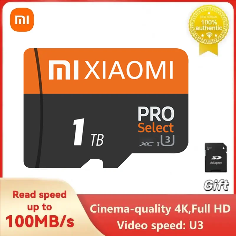 بطاقة ذاكرة عالية السرعة Xiaomi 2 تيرا بايت V60 128 جيجا بايت مايكرو TF بطاقة SD 256 جيجا بايت بطاقات SD صغيرة 512 جيجا بايت UHS-1 TF بطاقة فلاش لنينتندو سويتش