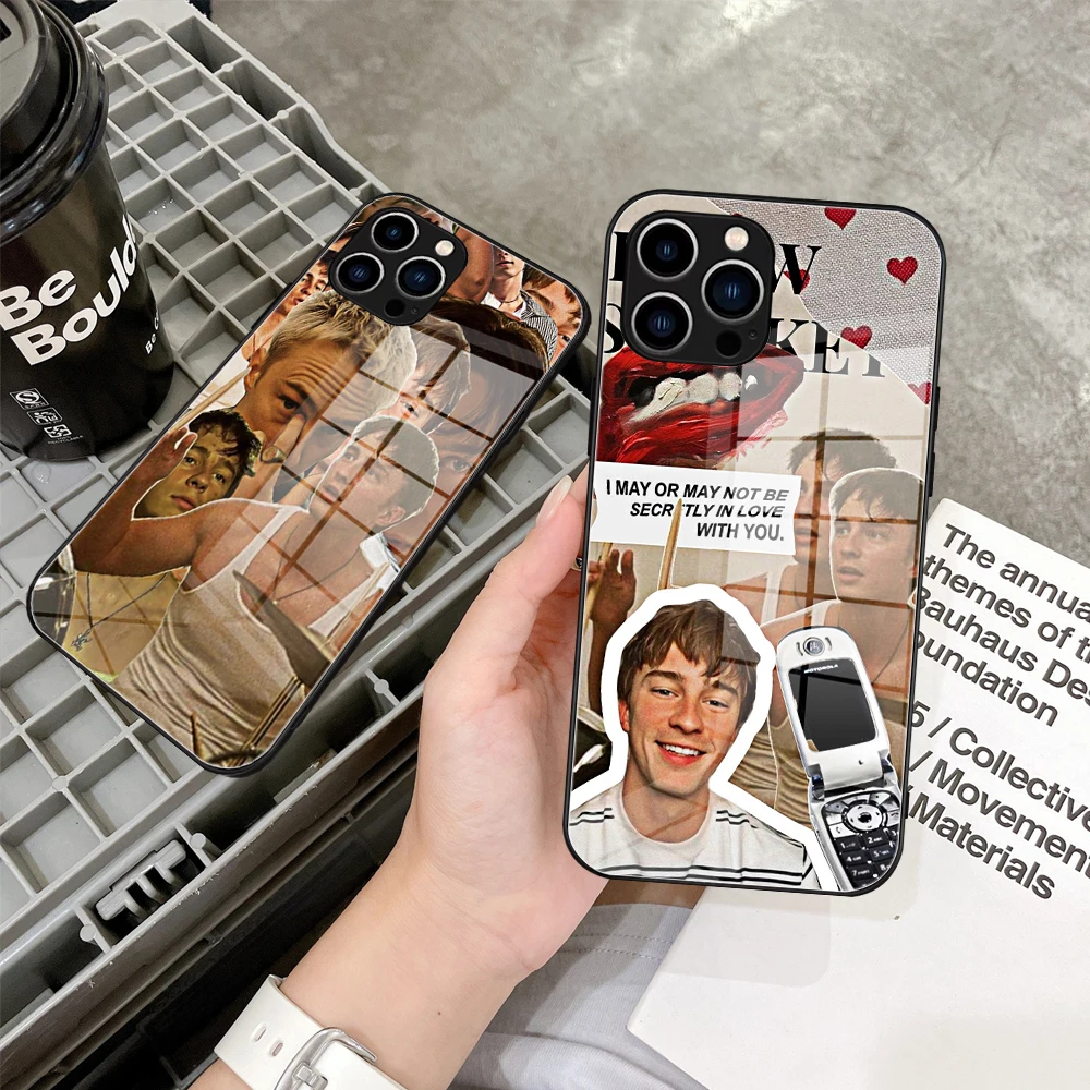 For Iphone 14 Cool Drew Starkey Phone Case Glass for IPhone 13 14 12 11Pro XR XS MAX 14 Plus SE Pro Design Iphone Glass Covers