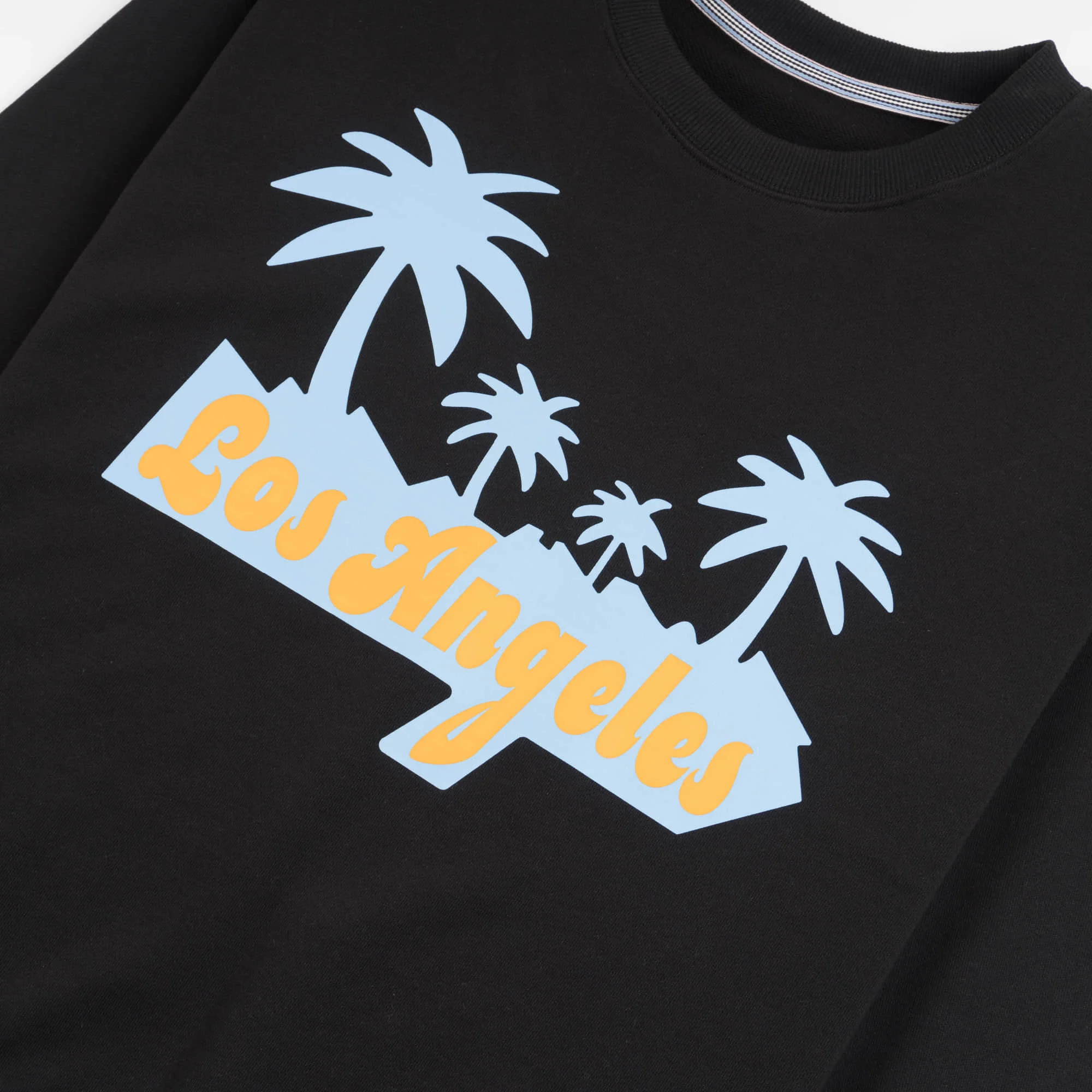 Los Angeles Palm Tree Graphic Men’s Sweatshirt Classic Logo Design Luxury Designer Brand Y2K Style for Street Fashion Streetwear