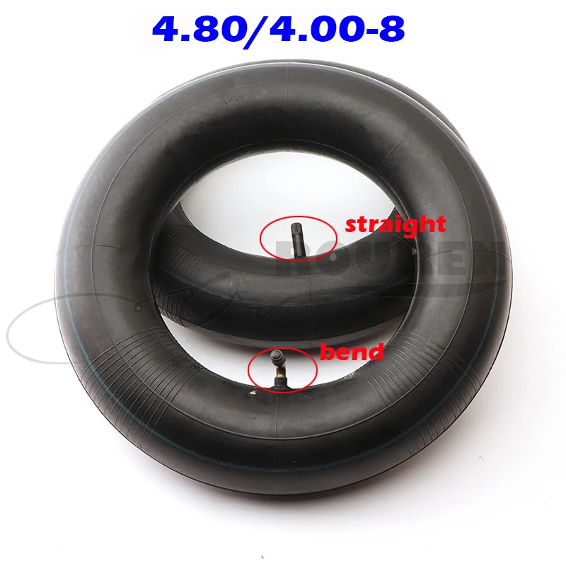 4.80/4.00-8 Tyre Inner Tube For Wheelbarrows Sack Trucks Trolleys 4.00/4.80-8 (4.80 / 4.00 - 8 )  Straight & BENT VALVE