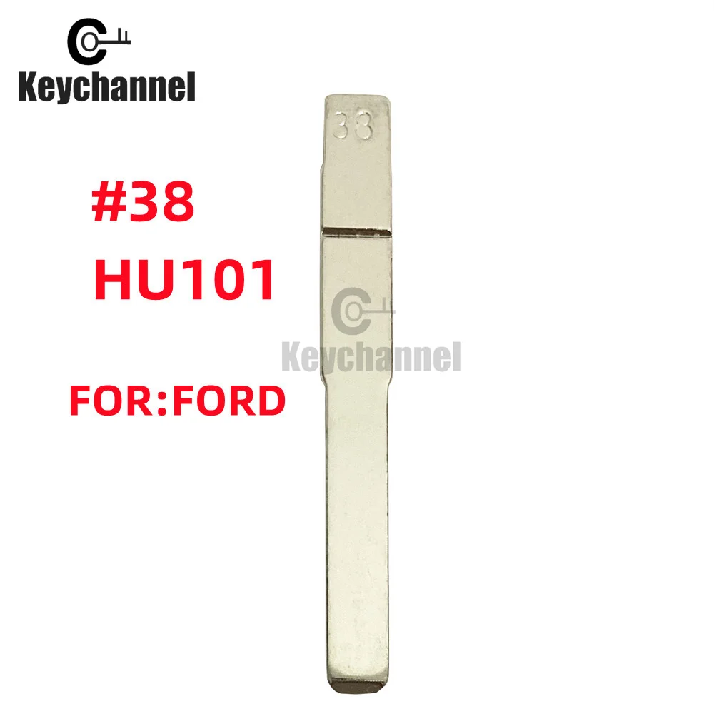 10pcs Car Flip Key Blade HU101 KD Remote Blank NO. 38 Metal Key Blade 38# for Ford Focus LandRover BMW for KEYDIY Xhorse mote