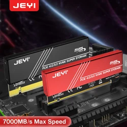 Adattatore JEYI M.2 NVME a PCIE 4.0 X16, scheda di espansione pcie x16 Gen4 con custodia dissipatore di calore in alluminio, per Samsung 980 PRO, 970 EVO