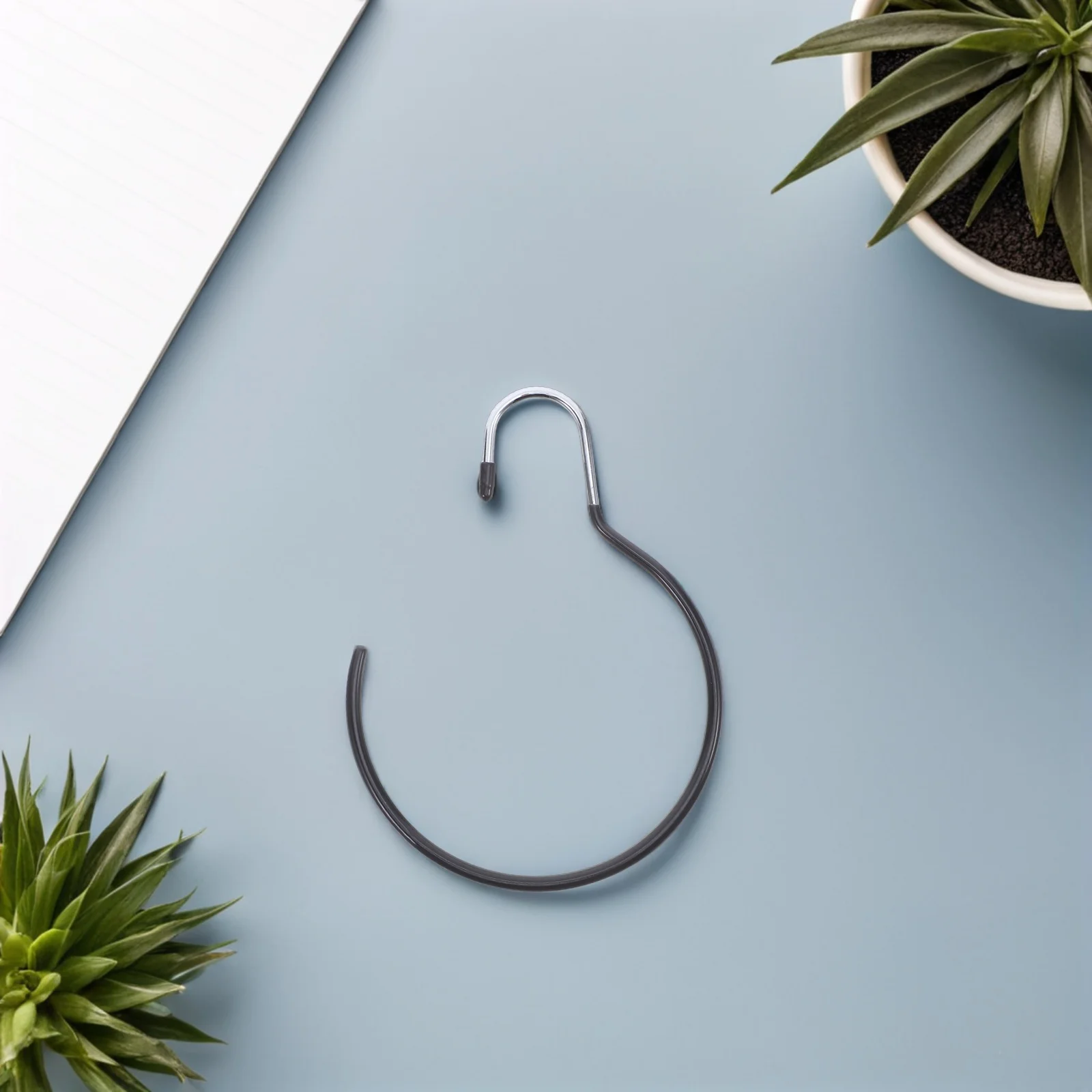 

6Pcs Scarf Organizer Closet Wardrobe Hook Metal Holder for Neckties Scarves Belts Ties Storage Space Saving Scarf Organizer