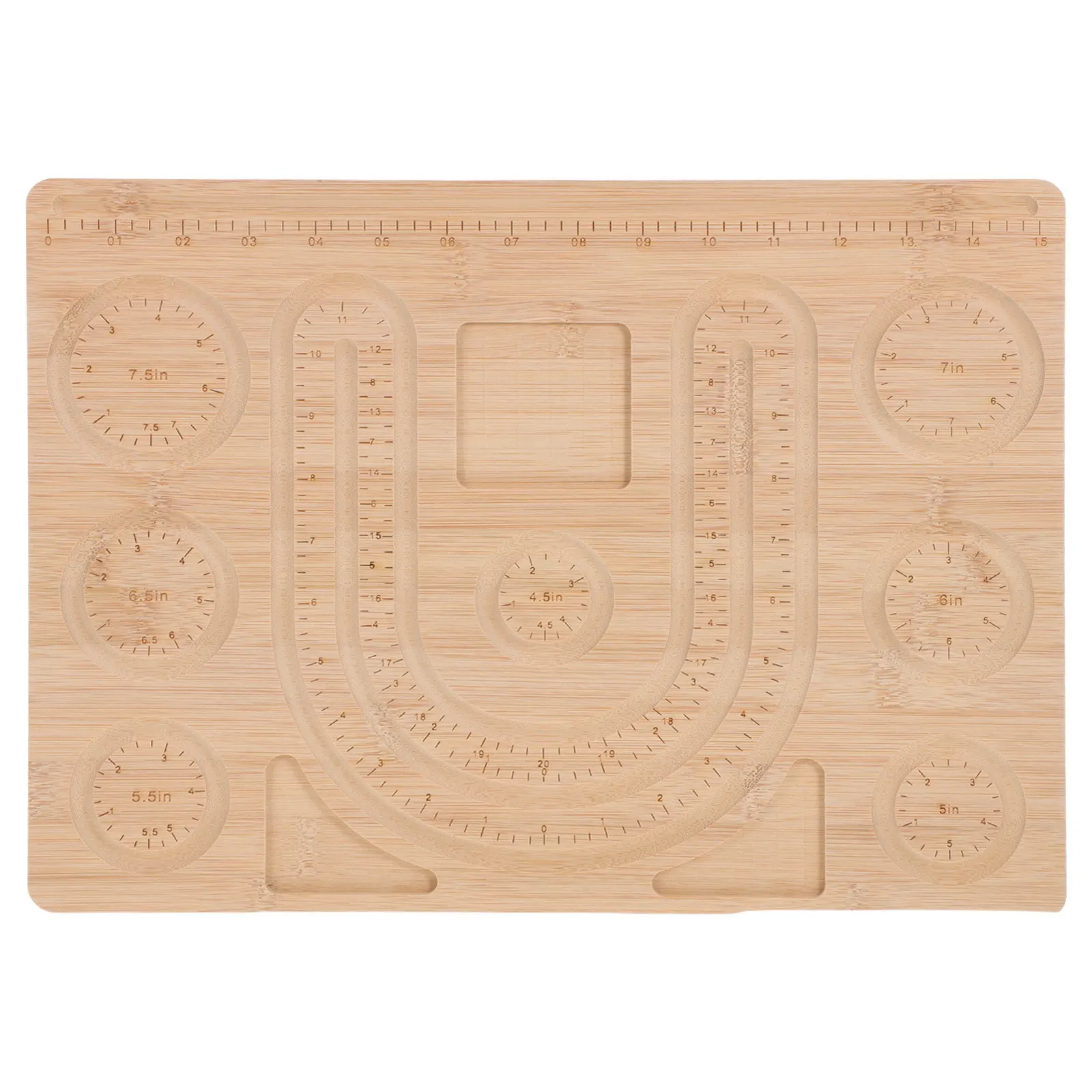 

Бамбуковая доска для изготовления украшений 15.7x11.4 дюйма: точная разметка для браслетов, ожерелий, поделок своими руками, сортировки бусин