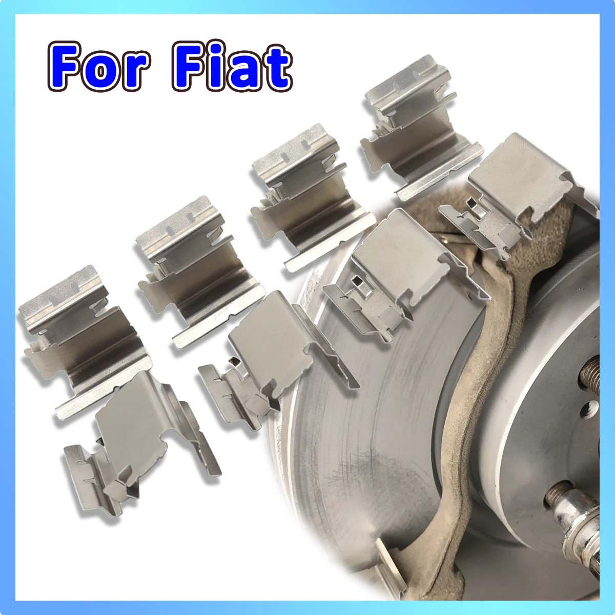 Car Brake Pad Fitting Shoe Hardware Shims Repair Replacement Accessories For Fiat MULTIPLA PALIO PANDA PUNTO QUBO SIENA STILO
