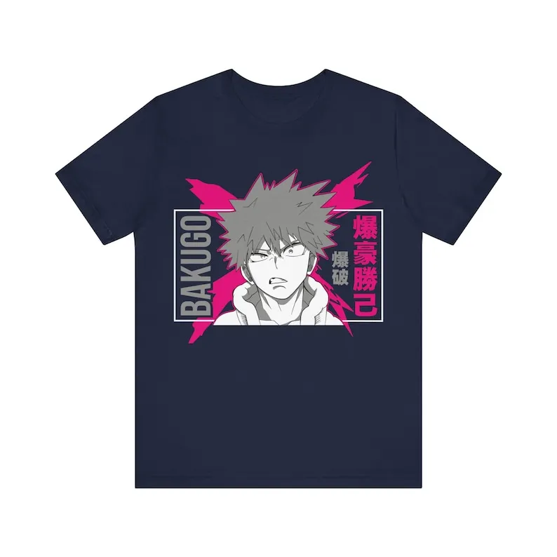 Dynamight Katsuki Bakugo Anime T-shirt Unisex, Anime Manga