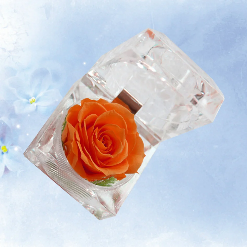 1 stuks geschenkdoos bewaarde bloem romantische decoratie voor altijd bloeiende roos voor slaapkamer kantoor studie Valentijn