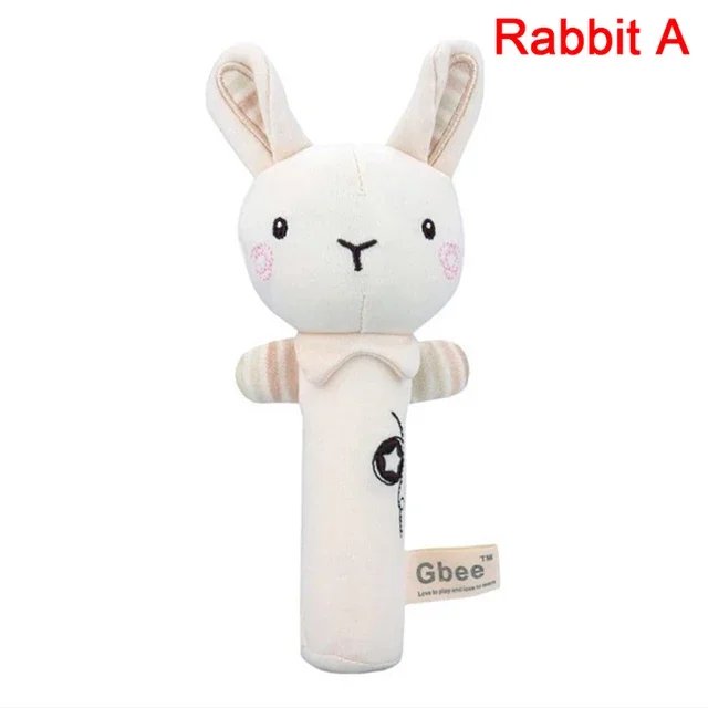 

Baby Rattles Soft Cartoon Cute Plush Animal Rattles Toys Child Educational Handbells Soft Toddler Baby Comfort Toys