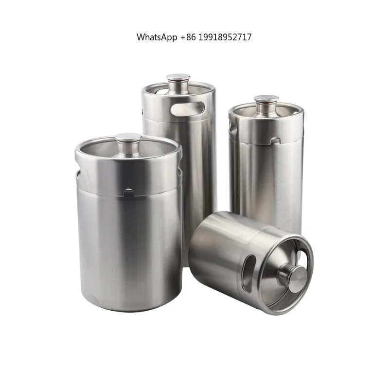 

5L Home Keg 304 Stainless Steel Keg Growler Portable Beer Bottle Making Bar Accessories Tool Beer Bottle Keg