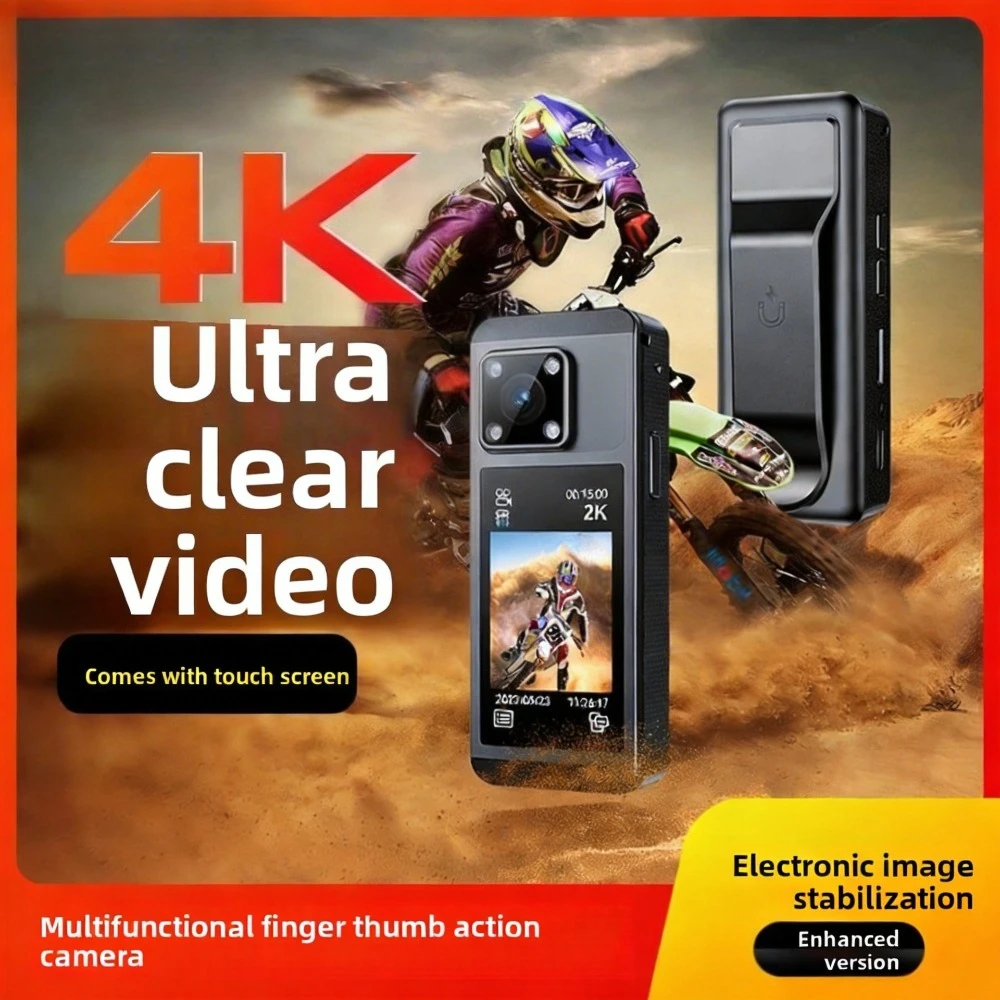 

4K 360° Panoramic Action Camera WiFi EIS Stabilization Wearable Cam for Motorcycle Riding