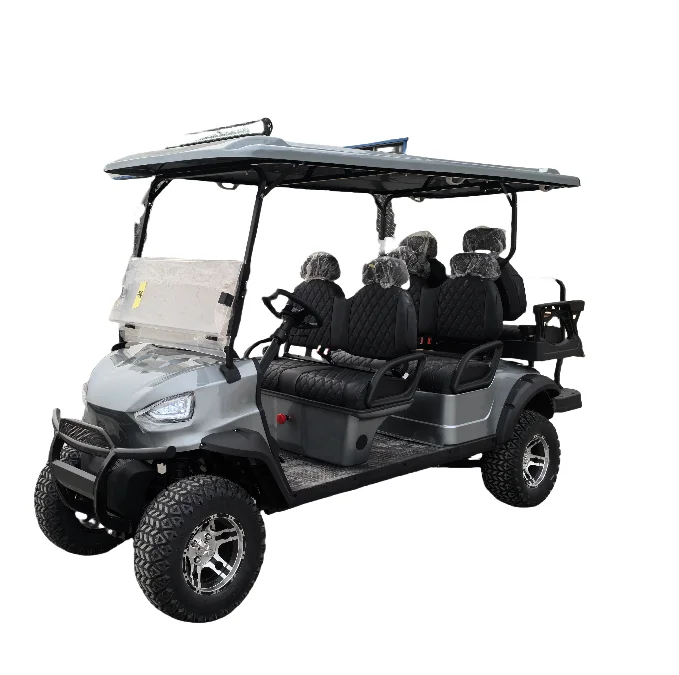 Luxury 6 Seater Electric Golf Cart 3.5KW Motor Multi-Purpose Utility Vehicle for Business Resort Leisure Travel