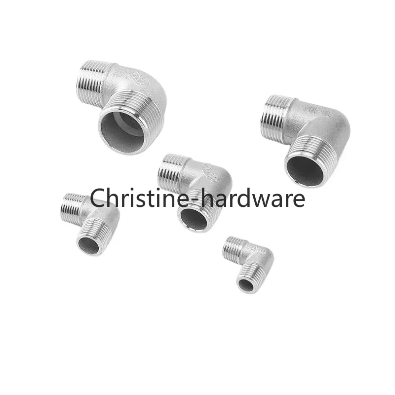 

Угловой фитинг из нержавеющей стали 304, 90 градусов, с двойной проволочной оплеткой, переменным диаметром, наружной резьбой, внутренний соединитель, сантехнические комплектующие