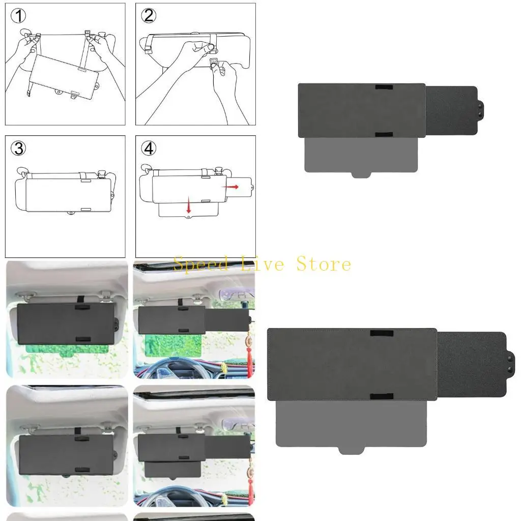 

547C Vehicle for Sun Visor Extender for Sun Blocker Window Sunshade UV Rays Blocker U