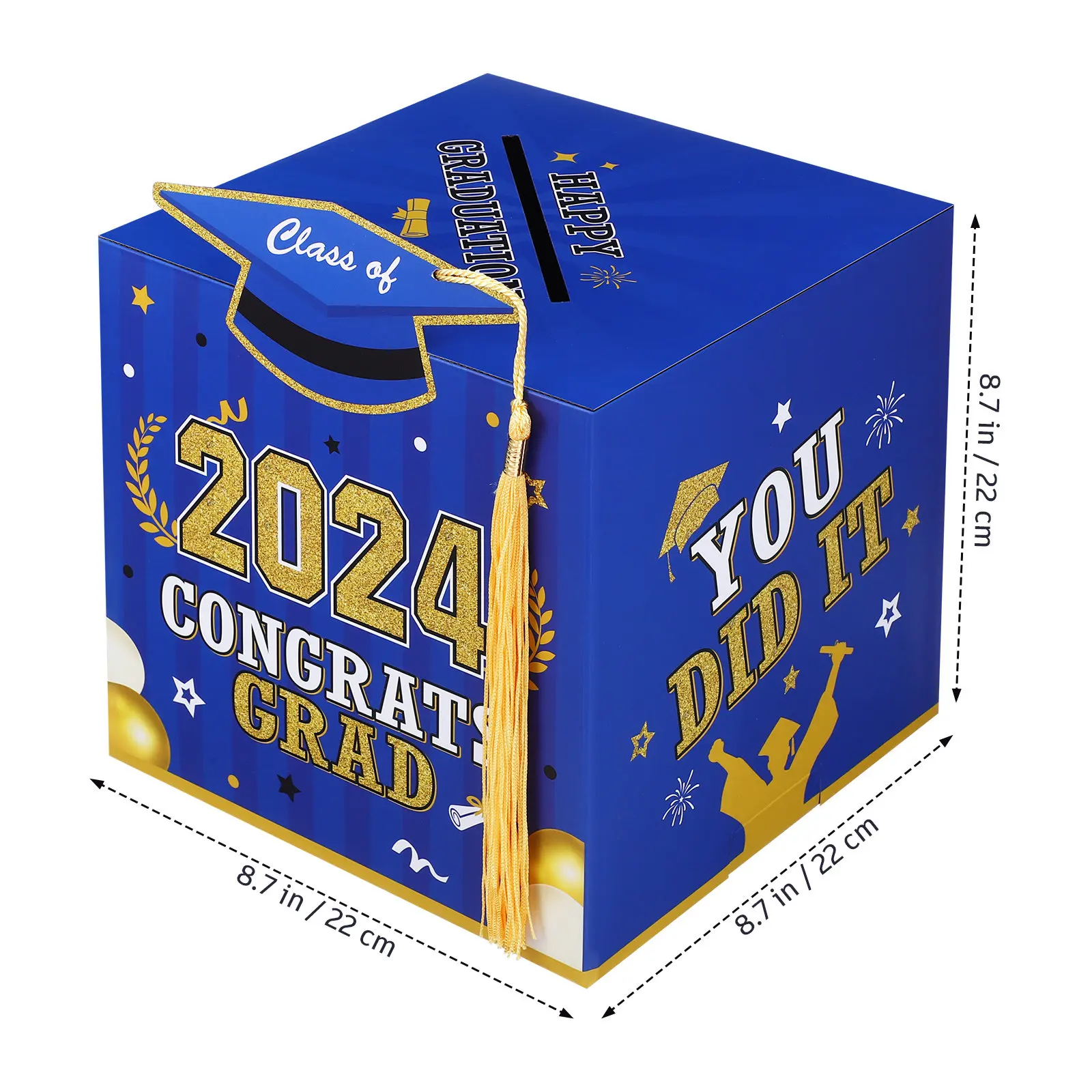 Graduation Favor Boxes Compact Gift Packaging for Candy Presents Bright Sturdy Class Party Decorations