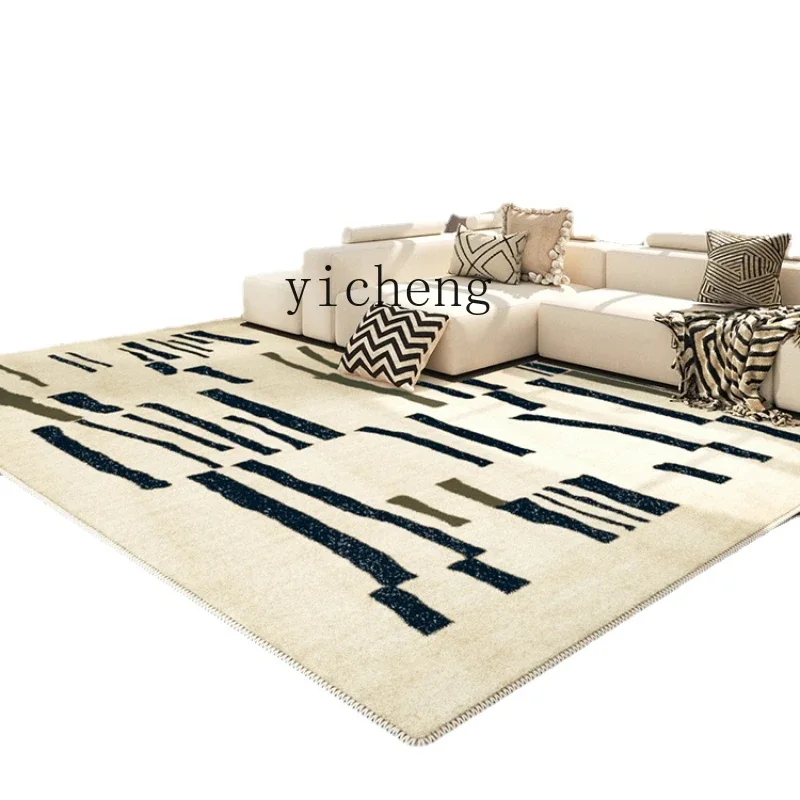 

ZC Lambswool Living Room Carpet Bedroom Thickened Sofa Table Carpet French Cream Bedside Blanket Retro Floor Mat