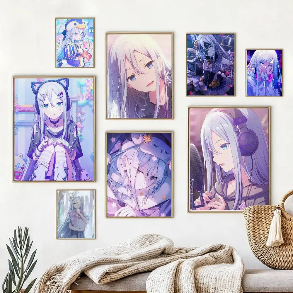 P-Project S-SEKAI Kanade Yoisaki Poster High Quality Dorm Living Room Aesthetic Wall Decoration Painting Stickers Gift