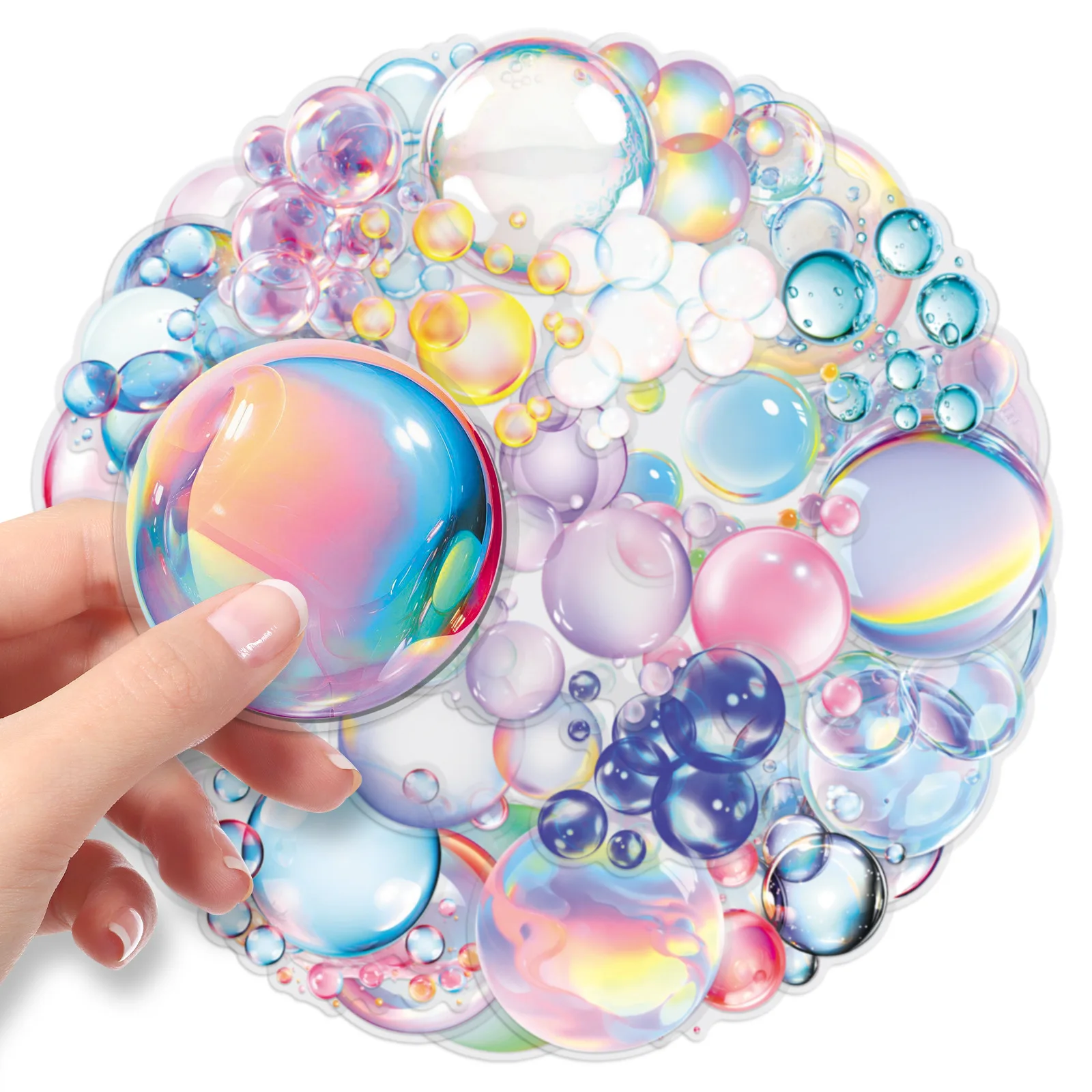 50 قطعة ملصق كرتوني شفاف مضحك فقاعات جرافيتي ديكور ألعاب ذاتية الصنع ثلاجة كمبيوتر محمول جيتار سيارة دراجة لوح التزلج الشارات #1