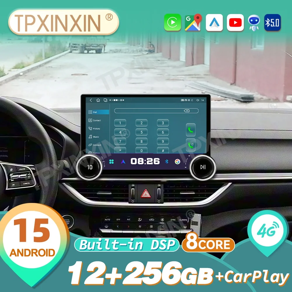 

For Kia Cerato BD 2019~2022 Android Auto Carplay Car Radio Multimedia Stereo GPS Navi Head Unit 4G WiFi DSP AHD SWC IPS TPMS