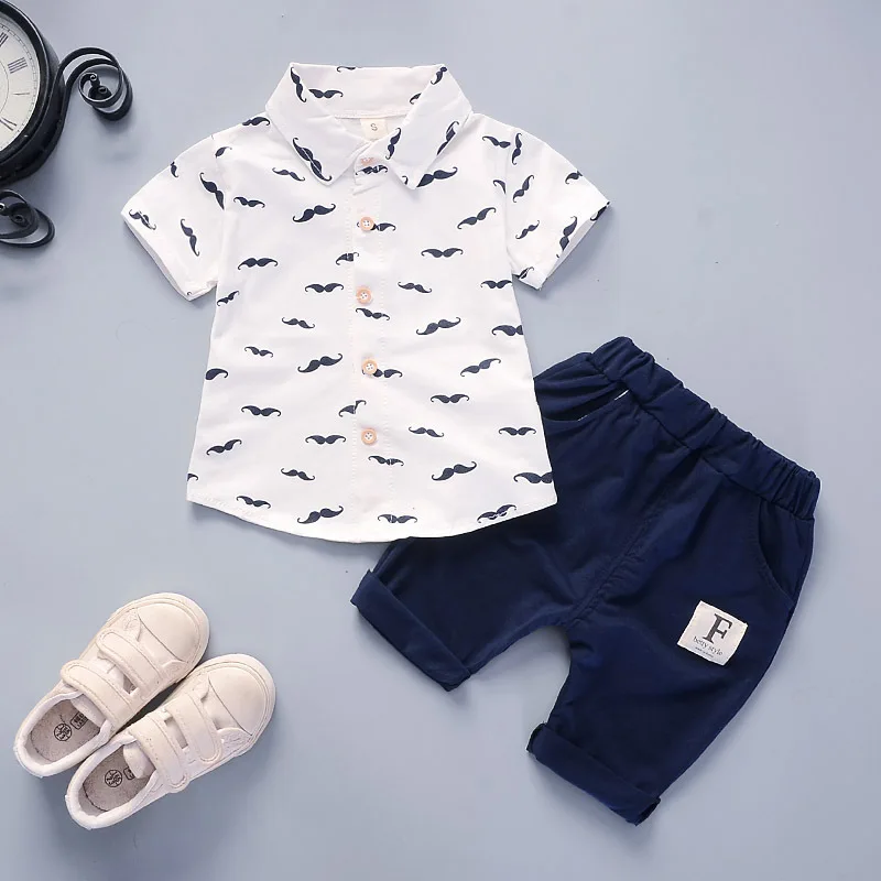 

Baby Boy Clothes Set Casual Outfit Short Sleeve T-shirt+Pant 2Pcs Suit Summer Gentleman Children Clothing Infant Tracksuit A590