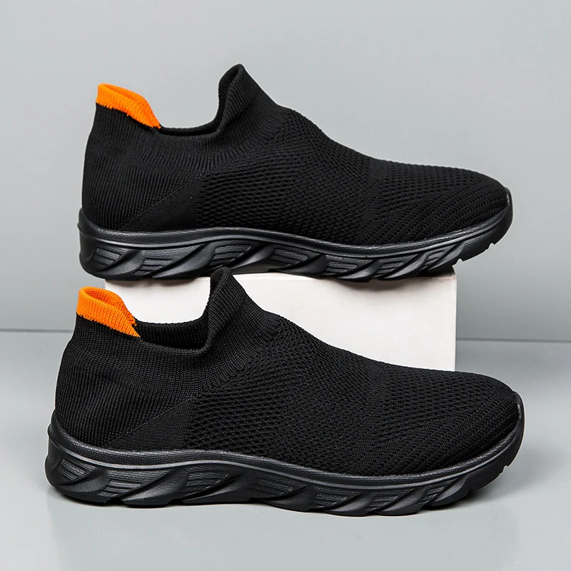 Breathable Men Casual Shoes Lightweight Male Vulcanized Shoes Outdoor Platform Men's Loafers Soft Mesh Flats Non-slip Sneakers