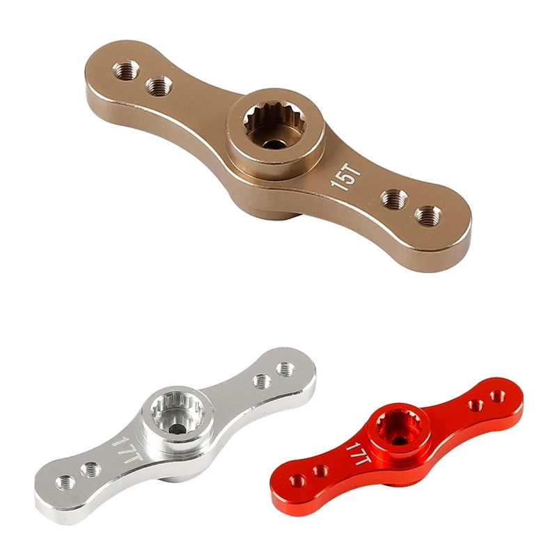 Brazo Servo de aleación CNC de doble cara, sistema de dirección simétrica, 15T, 17T, para escala 1/5, HPI Rovan Baja 5B, 5T, 5SC