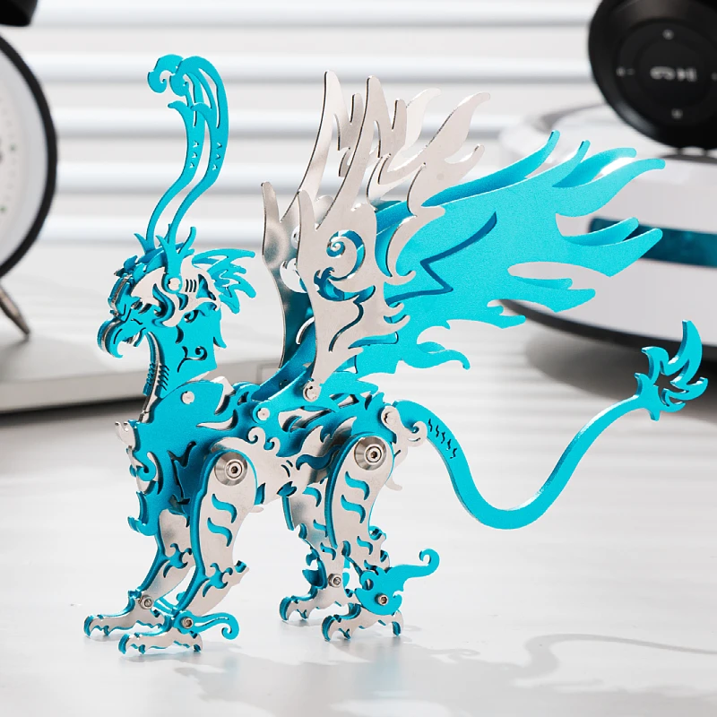 Mokr gu diao quebra-cabeças de metal 3d, brinquedos infantis, modelo de montagem diy, natal, ano novo e aniversário, presentes, treinamento educacional