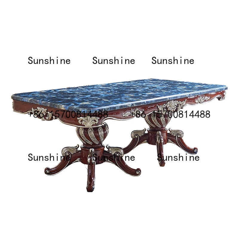

European dining table and chair combination villa household high-end small apartment dining table