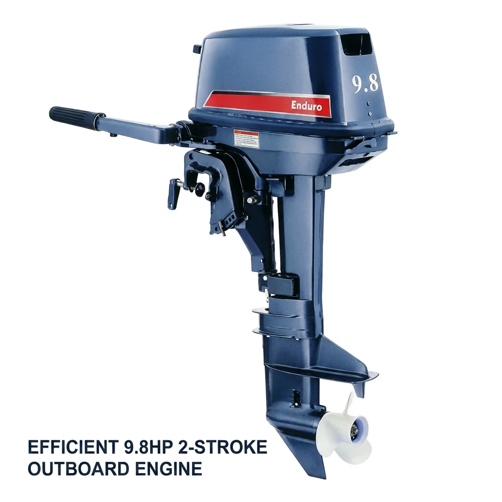 Global Export 9.8HP 2 Stroke 2 Cylinder  Outboard Engine Water Cooling System Stable Operation Marine Motor Industrial