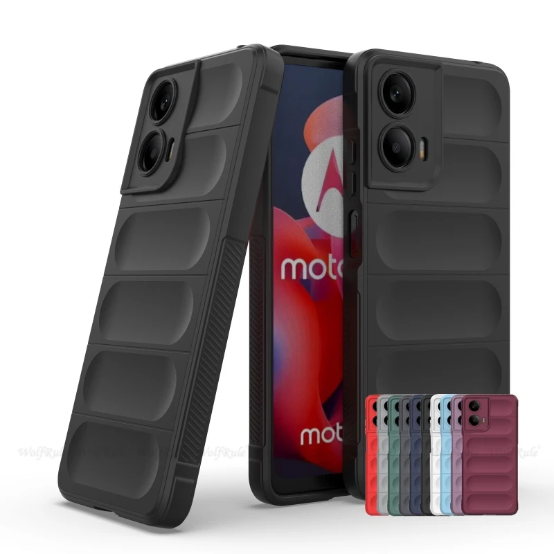 Para Moto G24 funda Motorola Moto G24 Capa a prueba de golpes de silicona suave protector de parachoques parte trasera del teléfono Fundas Moto G24 G 24