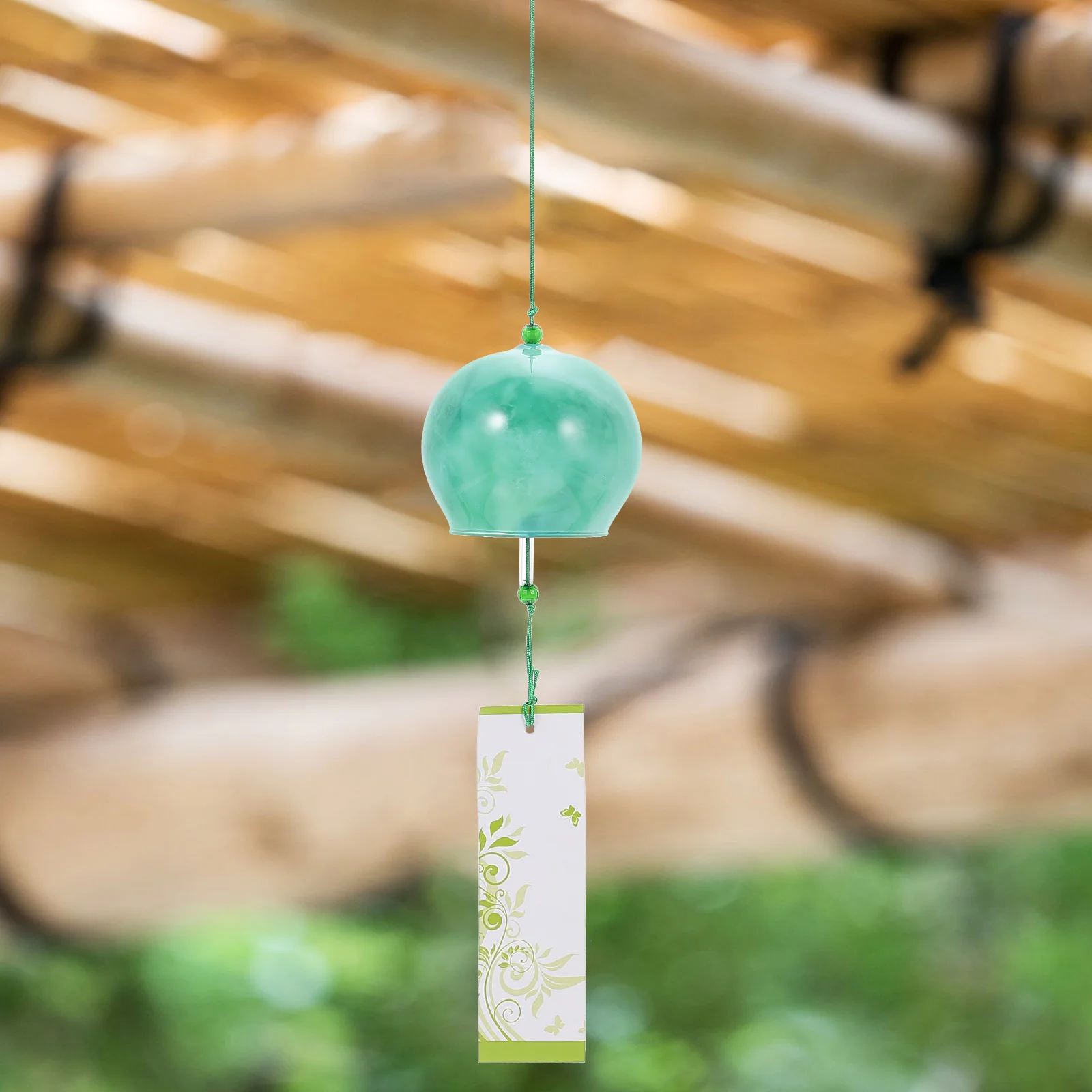 

Imitation Marble Chime Japanese Style Glass Bells Outdoor Decor Balcony Yard Garden Glass Wind Chime Hanging naments