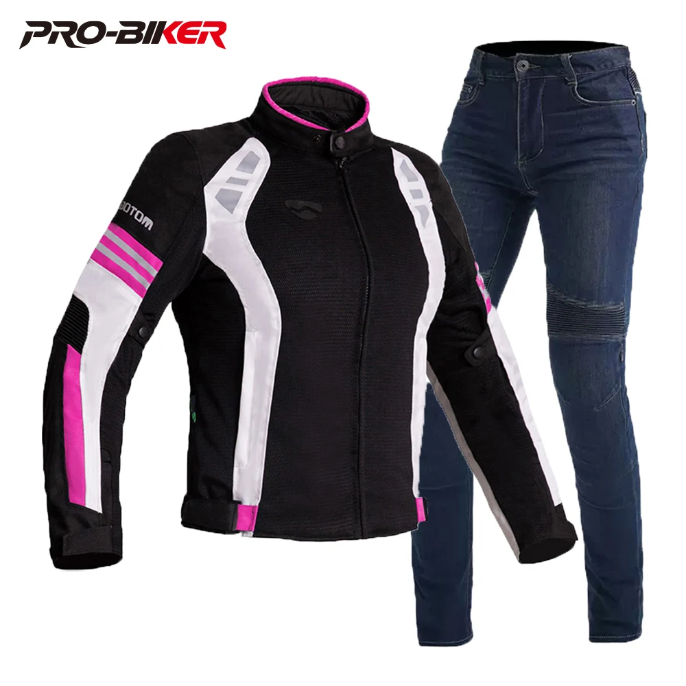 

Women's Motorcycle Jacket Summer Racing Jacket Fall Prevention Motorcycle Clothes Wear Resistant Motorcycle Suit Breathable Prot