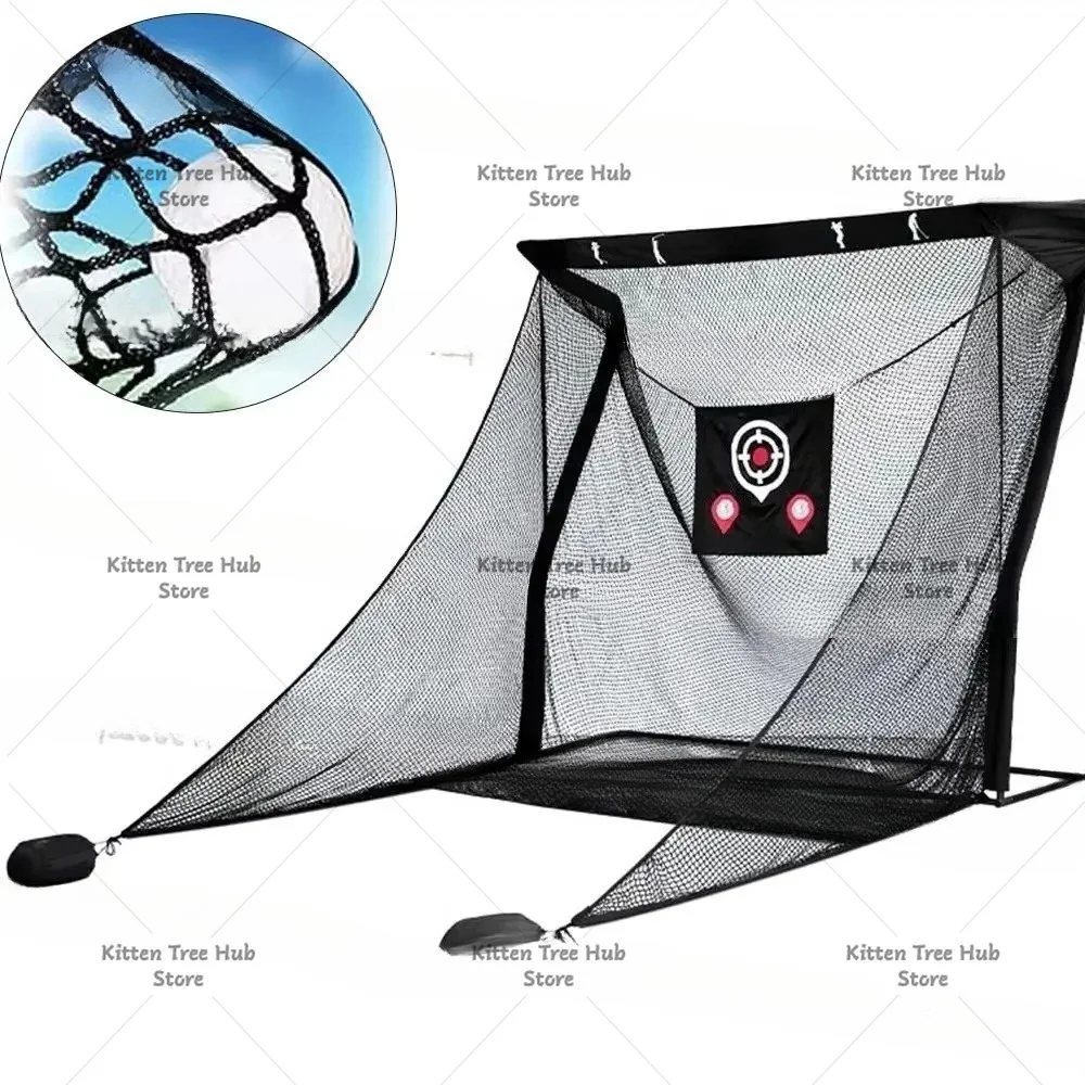 PGM Golf Training Hitting Net for Driving Range with Enlarged Side Protection Indoor Outdoor Golf Practice Equipment