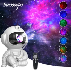 Lâmpada LED para casa, projetor de estrela, Galaxy Night Light, projetor espacial astronauta, nebulosa, lâmpada decorativa para quarto, presente para crianças