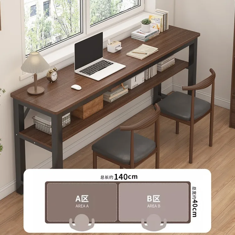 Computer Table Narrow Desk Home Girls Bedroom Long Table Simple Rental House Wall Desktop Workbench