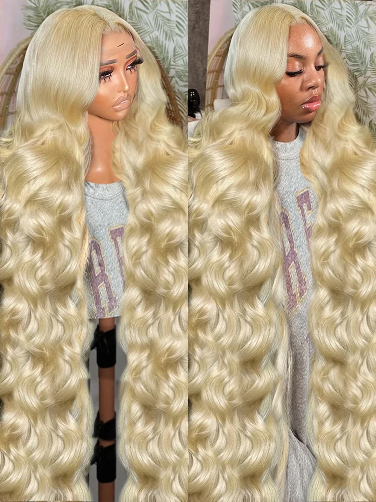 HD Transparent 13x6 613 Body Wave Honey Blonde Lace Frontal Human Hair Wig Brazilian Water Wave 13x4 Lace Front Wigs For Women