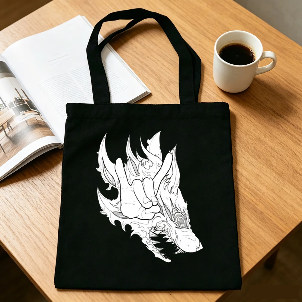 Chainsaw Man tote bag torba na zakupy einkaufstasche grocery sac cabas shoulder  woman