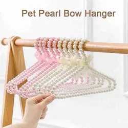 Dog Clothes Girl Heart Pearl Hanger Shelf Cat Clothes Pet Supplies Hanger Dog Accessories for Small Dogs Pets Accessories