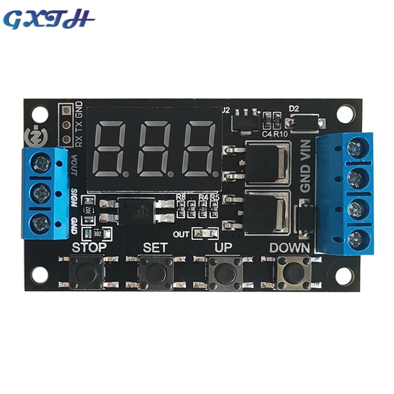 5V 12V 24V MOS Switch Trigger Cycle Timing Delay Module controllo dell'elettrovalvola
