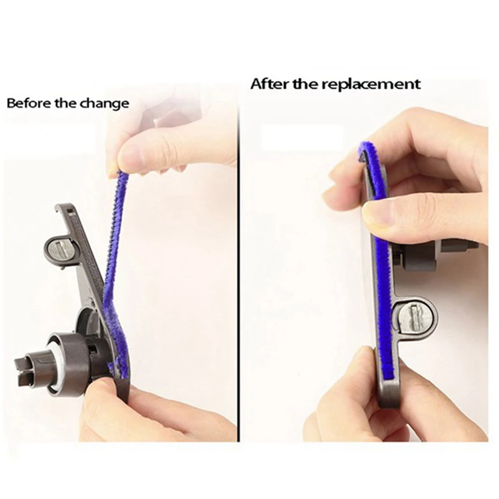 ГОРЯЧИЕ 8 шт. мягкие плюшевые полоски для пылесоса Dyson V6 V7 V8 V10 V11, сменные аксессуары для пылесоса с мягким роликом