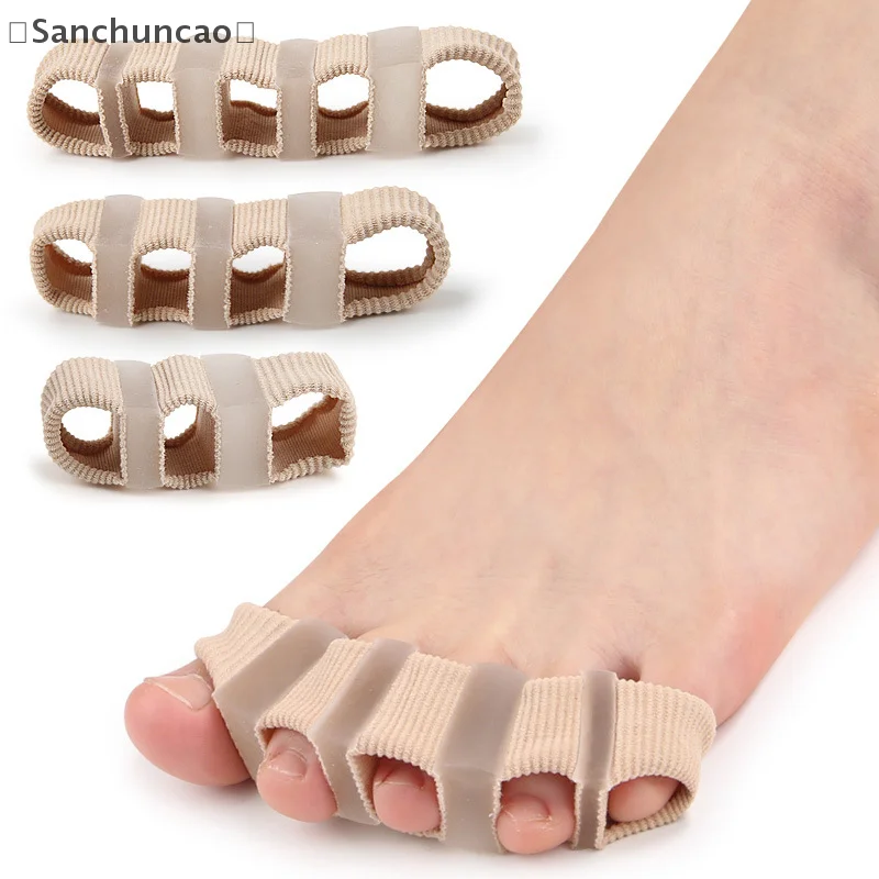 3/4/5 Hole Fiber Toe Corrector Thumb Valgus Bigfoot Bone Overlap Toe Separator Three Hole Toe Orthotic Device