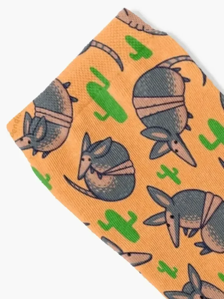 Armadillo Pattern Socks compression New year's anti slip football cute Socks Female Men's